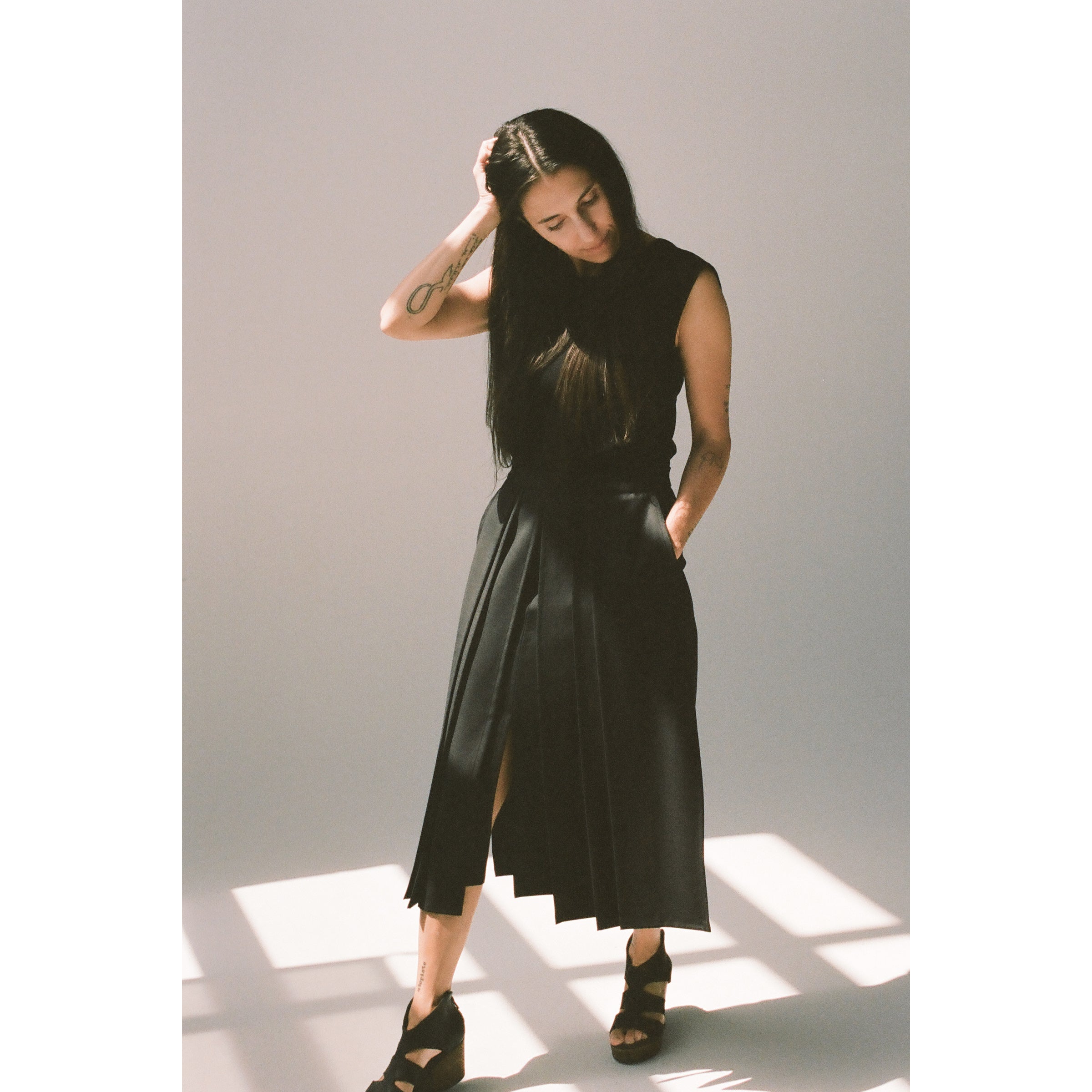 Fork - Black | pleated couture skirt – Elisa C-Rossow