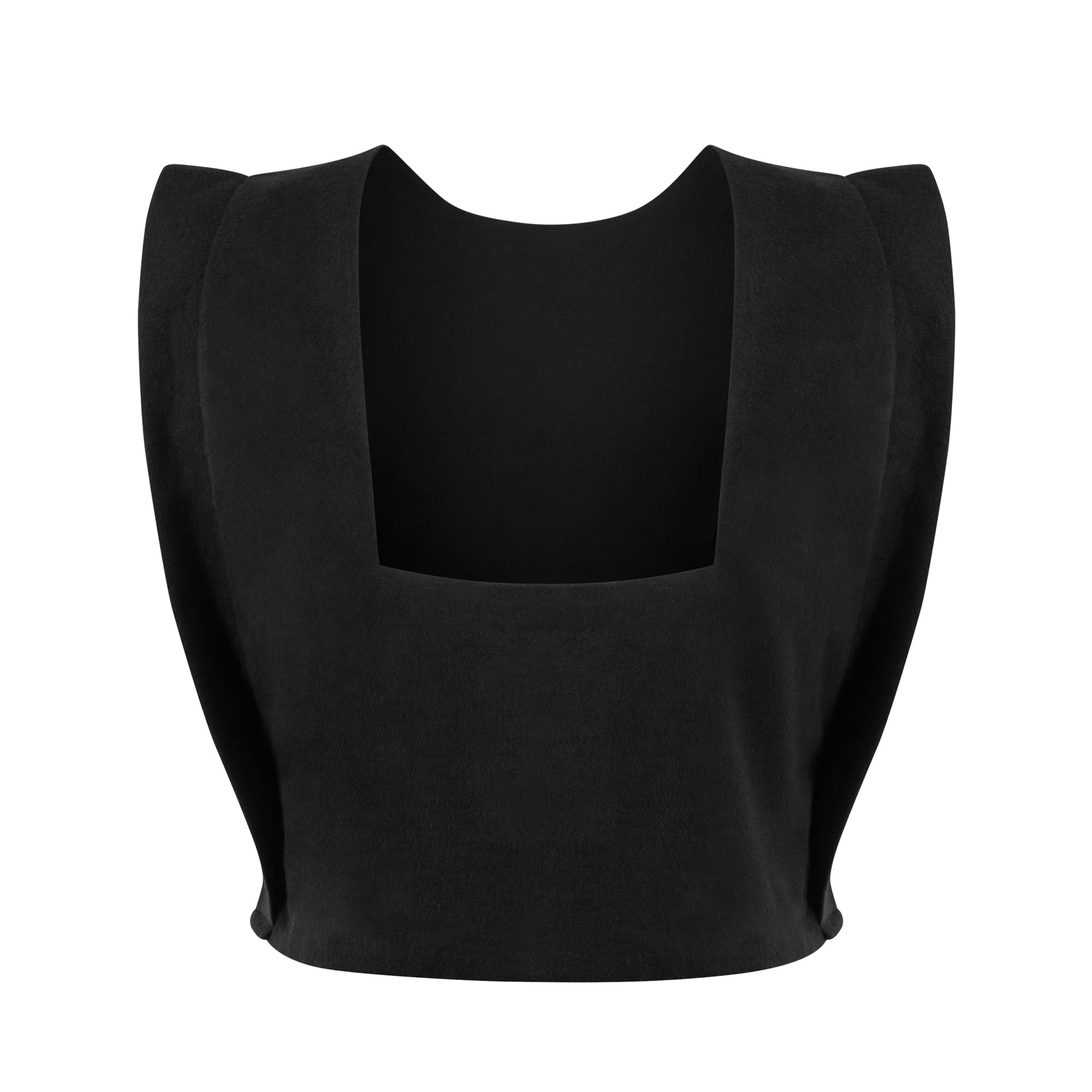 CHIEKO＋round-back zip vest ブラック サイズ36 JAG5481_ZV0183626Z-